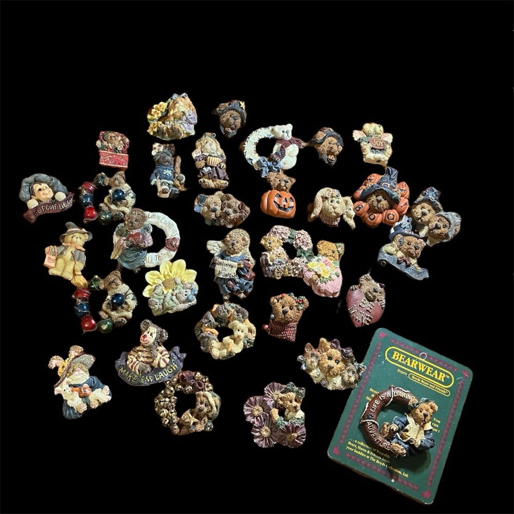 Vintage Boyds Bears and Hares Brooch Lot Halloween Christmas Grannycore